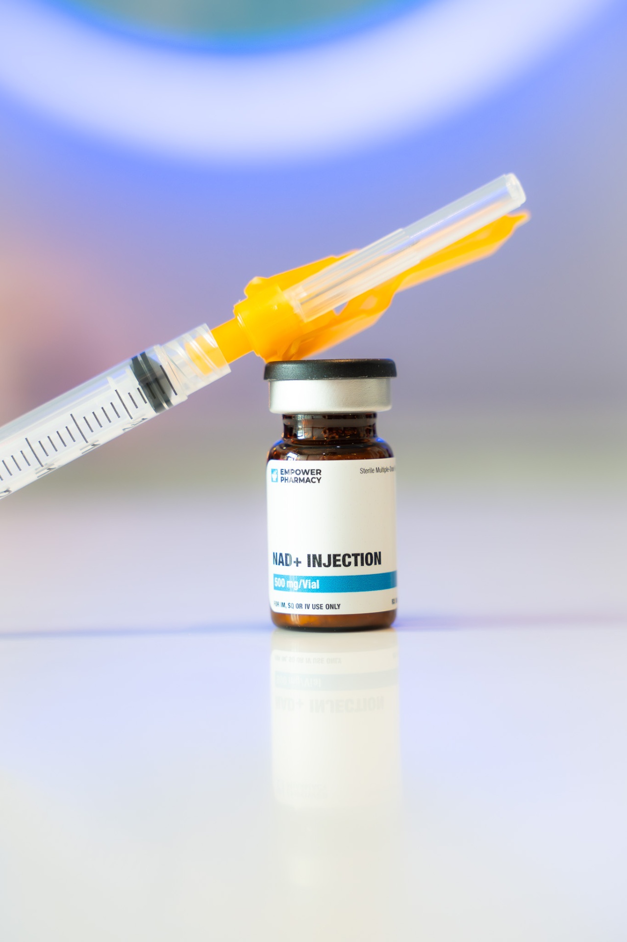 Medical-Grade NAD+ — Precision-dosed NAD+ prepared for IM, SQ, or IV use at iCRYO Clifton Park, NY