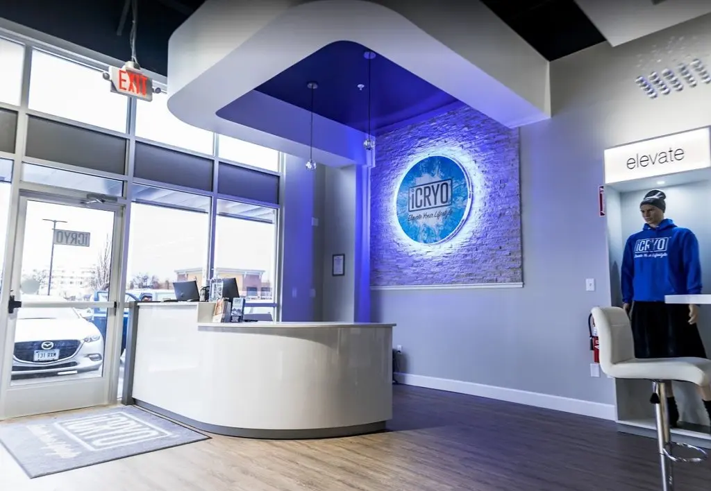 iCRYO Clifton Park interior showing modern reception area